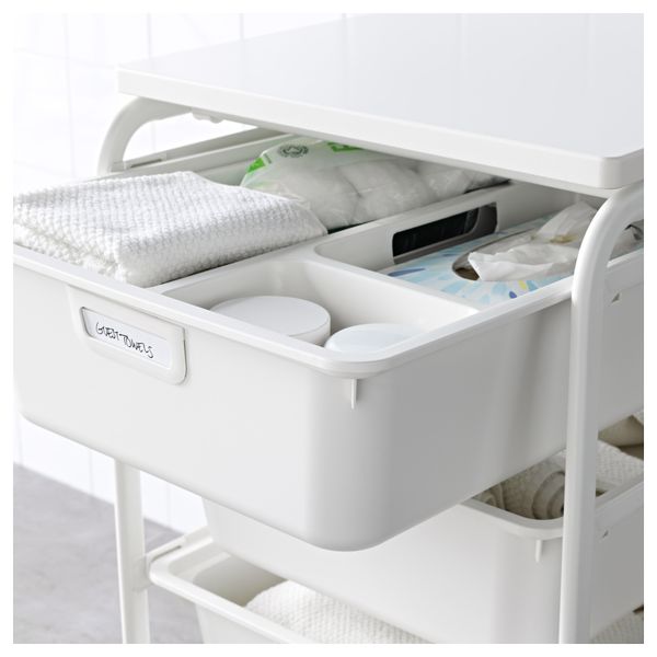 Каркас/4 коробки/верхняя полка АЛЬГОТ, белый (41x60x78 см) - схема-чертеж с размерами