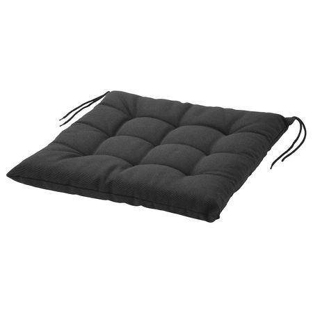 Подушка на садовый стул, черный 44x44 см IKEA ХОЛЛО 904.222.13