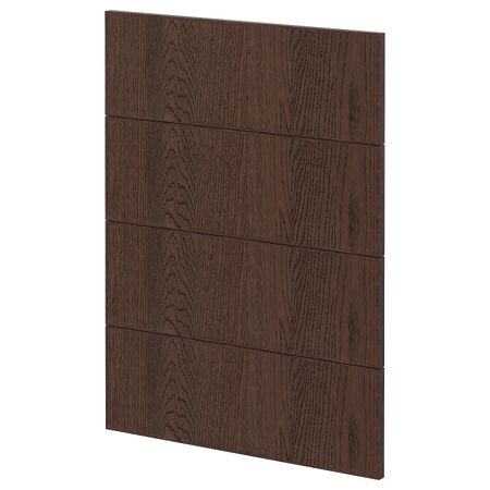 4 фасада для посудомоечной машины, Синарп коричневый 60 см IKEA METOD МЕТОД 394.039.63