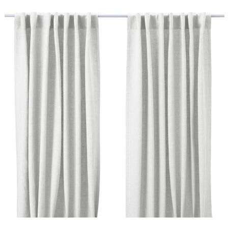 Гардины, 1 пара АЙНА, белый (145x300 см)