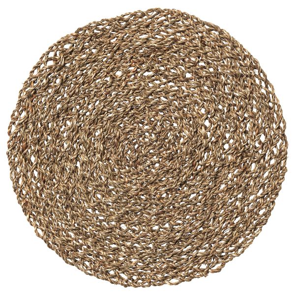 Салфетка под прибор, естественный/водоросли 37 см IKEA IHÅLLIG ИХОЛЛИГ 303.796.51 - фото 1