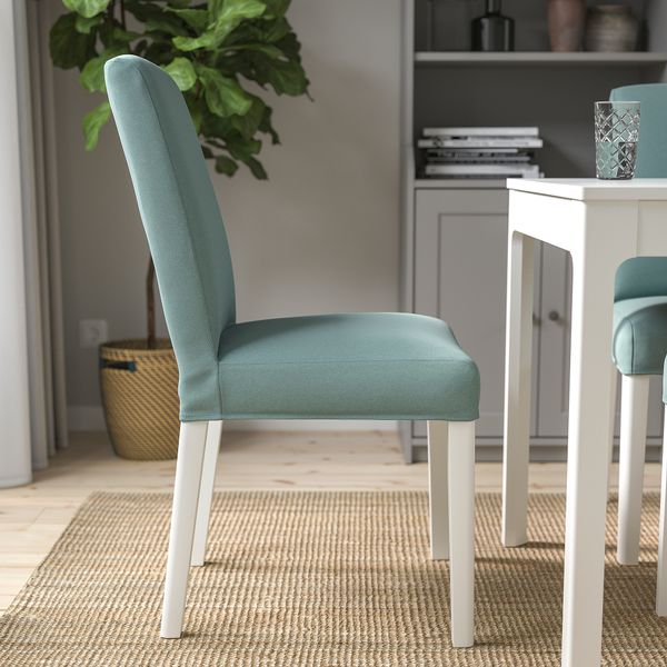 Стул, белый Ljungen светло-зеленый IKEA BERGMUND БЕРГМУНД 593.899.99 - фото 6