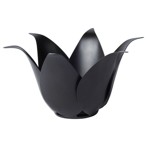 Подсвечник для греющей свечи, темно-серый 10 см IKEA DEKORERA ДЕКОРЕРА 704.724.64 - фото 1