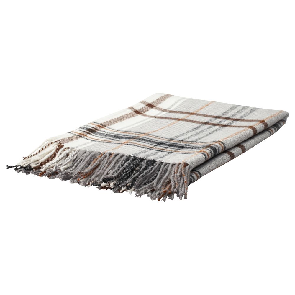 Плед ГЕРМИНЕ, бежевый, коричневый (120x180 см) - фото 1