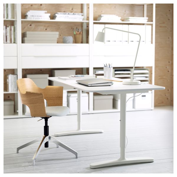 Конференц-стул ФЬЕЛЛБЕРГЕТ, дубовый шпон, Уллеви серый классический серый серый - фото 8