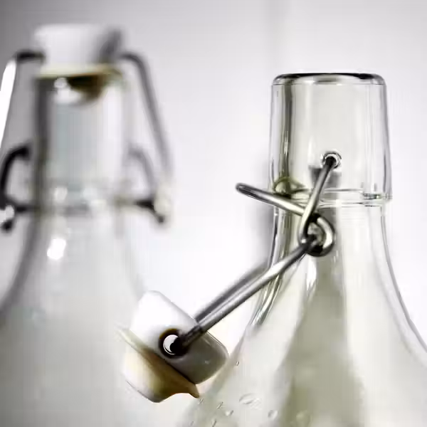 KORKEN Бутылка с пробкой - прозрачное стекло 0.5 л - фото 2