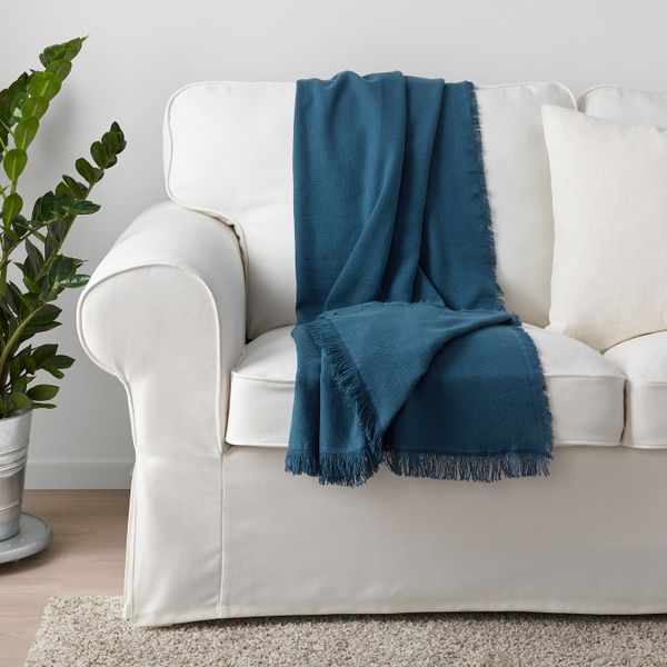 Плед, синий 130x170 см IKEA ОДДРУН 103.957.89 - схема-чертеж с размерами