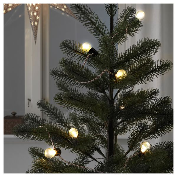 Гирлянда, 12 светодиодов СТРОЛА, с батарейным питанием, для помещений - фото 1