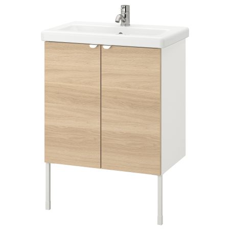 Шкаф под раковину с 2-мя дверцами, 64x43x87 cm IKEA TVÄLLEN ЛЕН ТВЭЛЛЕН, BEGIVENHET БЕГИВЕНХЕТ 593.364.68