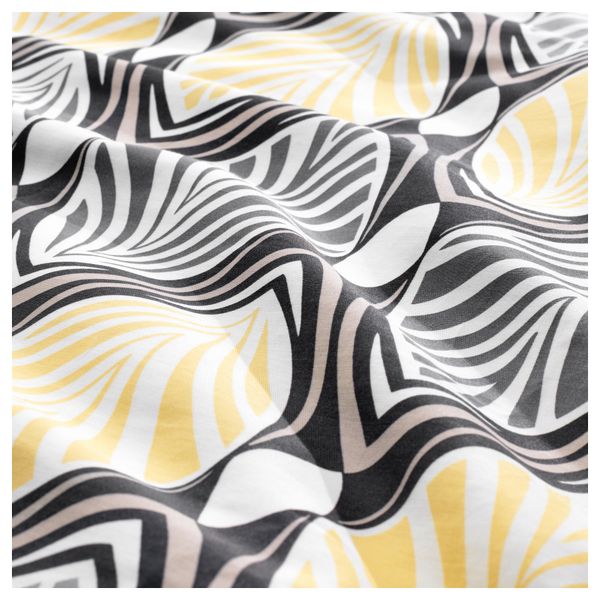 Пододеяльник и 2 наволочки ХЭСТФИБЛА, серый, желтый - фото 4