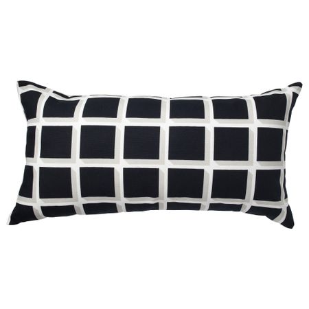 Подушка АВСИКТЛИГ, черный/белый (30x60 см)