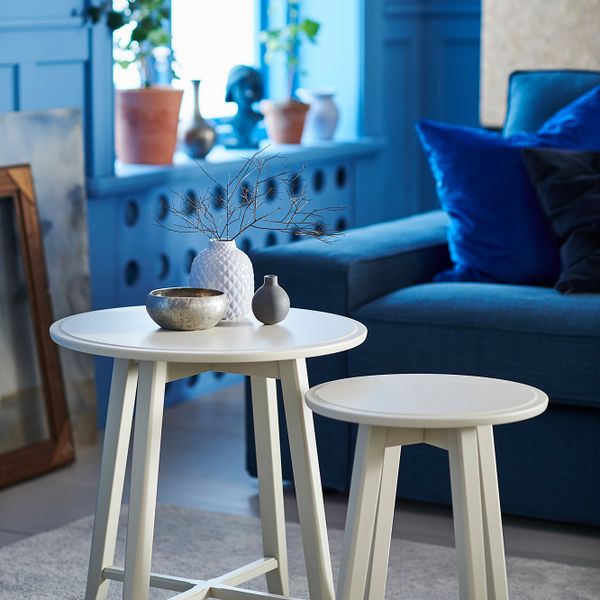 Комплект столов, 2 шт, светло-бежевый IKEA KRAGSTA КРАГСТА 604.525.98 - фото 2