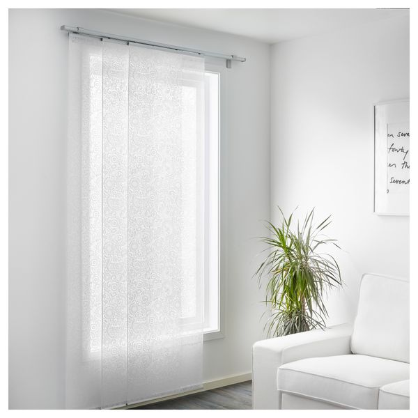 Узкая гардина РОЗЕНКЭЛЛА, белый (60x300 см) - фото 2