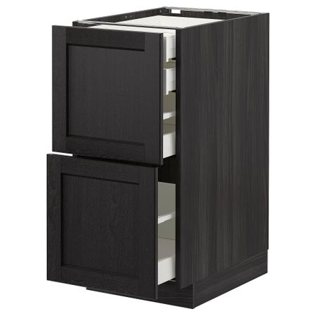 Напольный шкаф 2 фронтальных, 2 низких, 1 средний, 1 Высокий ящик, 40x60 cm IKEA METOD МЕТОД, MAXIMERA МАКСИМЕРА 192.602.86