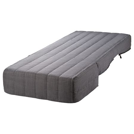 Пенополиуретановый матрас с чехлом, Шифтебу темно-серый 80x188 см IKEA LYCKSELE ЛИКСЕЛЕ 904.811.13