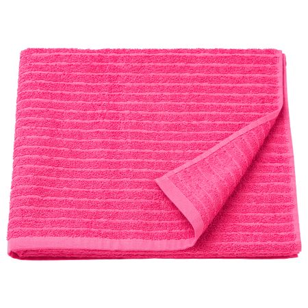 Банное полотенце, ярко-розовый, 70x140 см IKEA VÅGSJÖN ВОГШЁН 505.710.83