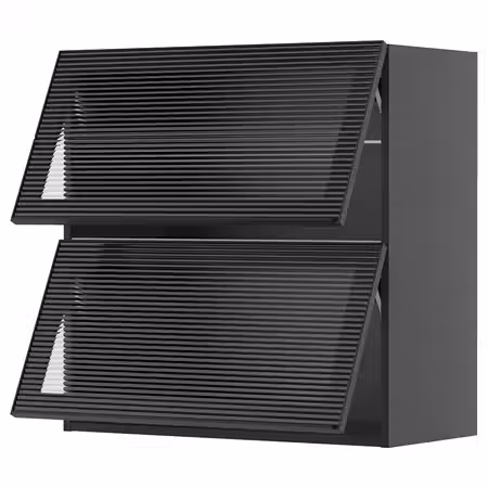 METOD Навесн горизонт шкаф/2стеклян двери