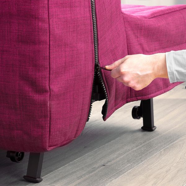 2-местный диван-кровать, Шифтебу малиновый IKEA LYCKSELE ЛИКСЕЛЕ 193.877.99 - схема-чертеж с размерами