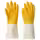 RINNIG Хозяйственные перчатки - ярко-желтый/белый с оттенком M