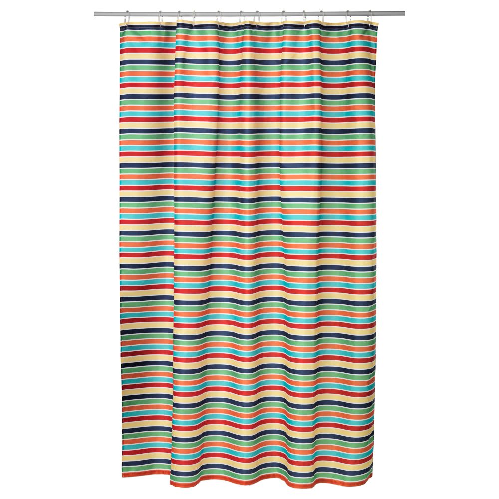 Штора для ванной БОКВИК, разноцветный (180x200 см) - фото 1