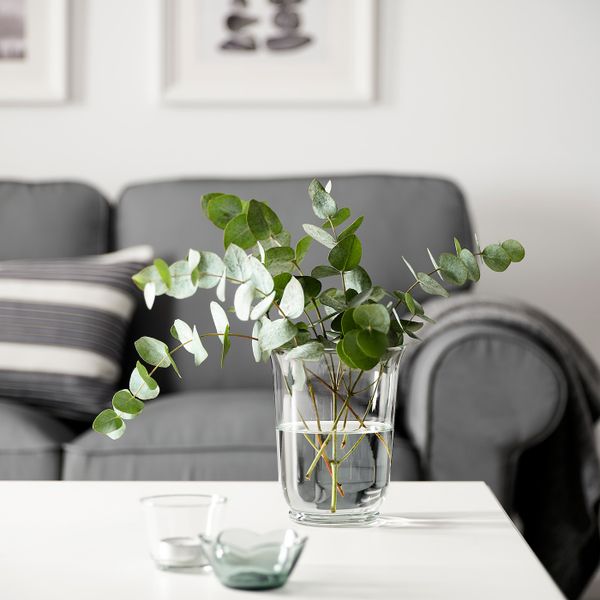 Ваза/фонарь, прозрачное стекло 18 см IKEA POMP ПОМП 803.775.17 - схема-чертеж с размерами