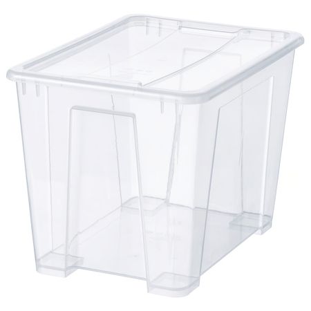 SAMLA Контейнер с крышкой - прозрачный 39x28x28 см/22 л