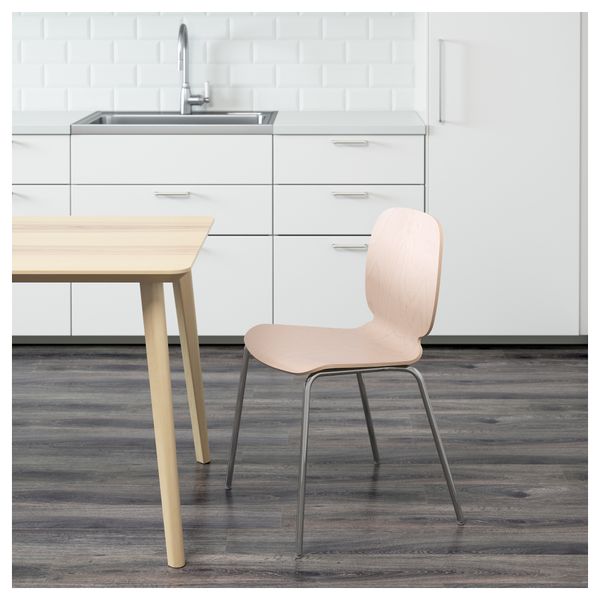 Стул СВЕН-БЕРТИЛЬ, береза, Брур-Инге хромированный - фото 2