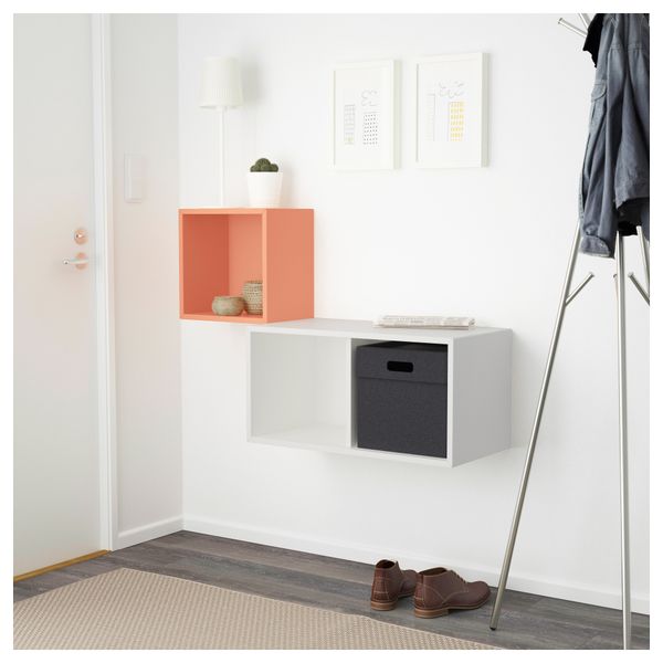 Комбинация настенных шкафов ЭКЕТ, светло-оранжевый, белый (105x35x70 см) - фото 2