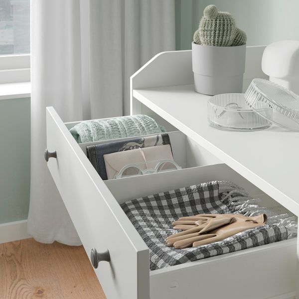 Комод с 3 ящиками, белый 70x84 см IKEA HAUGA ХАУГА 404.072.91 - фото 8