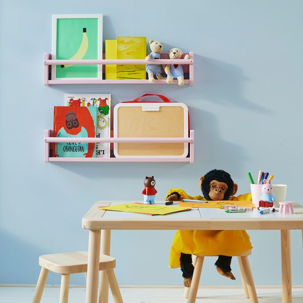 FLISAT Настенный модуль для хранения - бледно-розовый 70x9x16 см - фото 3