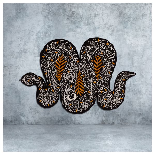 Ковер, короткий ворс, черный, разноцветный, 170x256 см IKEA ИКЕА АРТ-ИВЕНТ 2019 804.353.72 - схема-чертеж с размерами