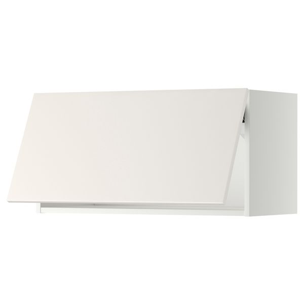 Горизонтальный навесной шкаф МЕТОД, белый, Веддинге белый - фото 1