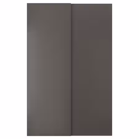 HASVIK Пара раздвижных дверей - темно-серый 150x236 см