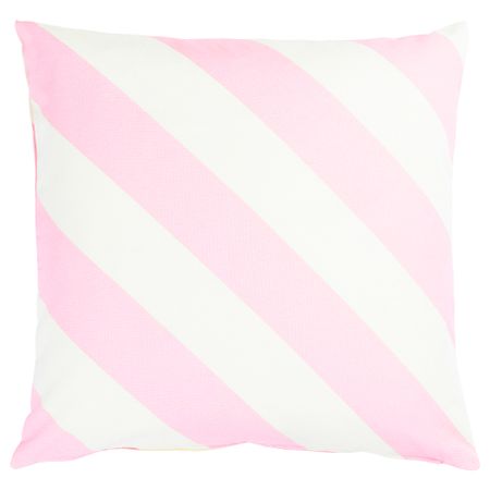 Чехол на подушку, 50x50 см, розовый-белый, полоска IKEA LAGERMISPEL 605.551.72