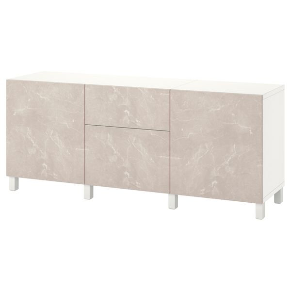 Комбинация для хранения с ящиками, 180x42x74 cm IKEA BESTÅ БЕСТО 094.402.69 - фото 2