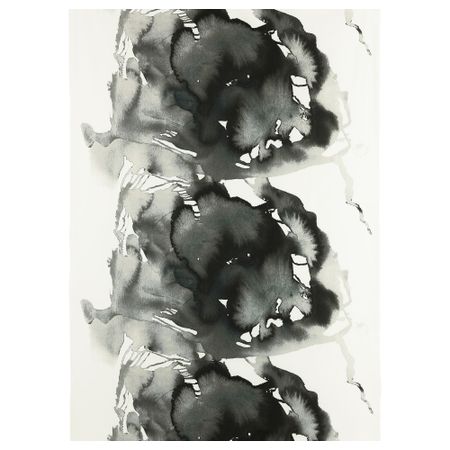 Ткань НАТТ-ГЛИМ, серо-черный темный (150 см)