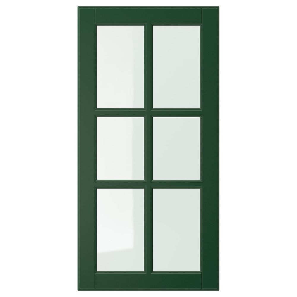 Стеклянная дверь, темно-зеленый 40x80 см IKEA BODBYN БУДБИН 404.446.65 - фото 1