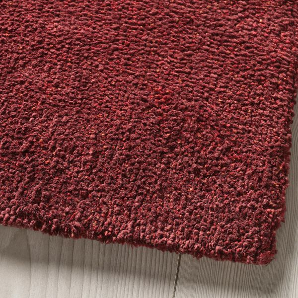Ковер, короткий ворс, темно-красный 80x150 см IKEA TYVELSE ТЮВЕЛЬСЕ 704.437.87 - фото 6