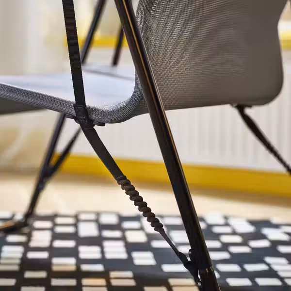 BRÄNNBOLL БРЭННБОЛЛ Кресло для геймеров - серый/чёрный - фото 6