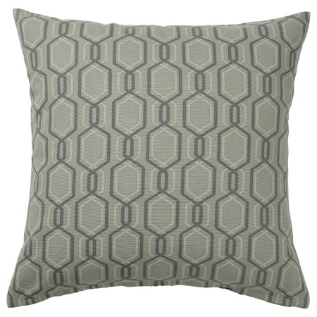 Чехол на подушку, зеленый/серый 50x50 см IKEA JÄTTEPOPPEL ЙЭТТЕПОППЕЛЬ 605.136.29