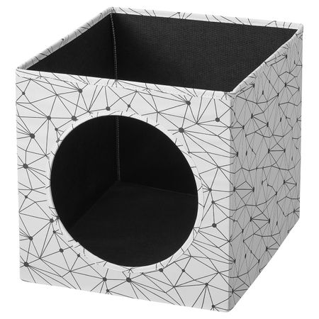 Домик для кошки, белый 33x38x33 см IKEA LURVIG ЛУРВИГ 004.844.70