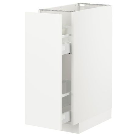 Напольный шкаф, выдвижной внутри элем, белый/Веддинге белый 30x60 см IKEA METOD МЕТОД 892.875.22