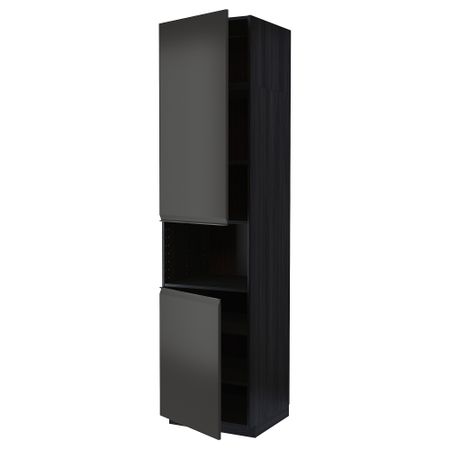 Высокий шкаф для СВЧ, 2 дверцы, полки IKEA METOD МЕТОД 494.953.87