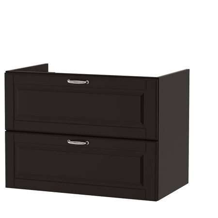 Шкаф для раковины с 2 ящ, Кашён темно-серый 80x47x58 см IKEA ГОДМОРГОН 703.876.49