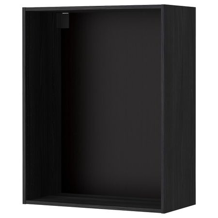 Каркас навесного шкафа, под дерево черный 80x37x100 см IKEA МЕТОД 703.680.33