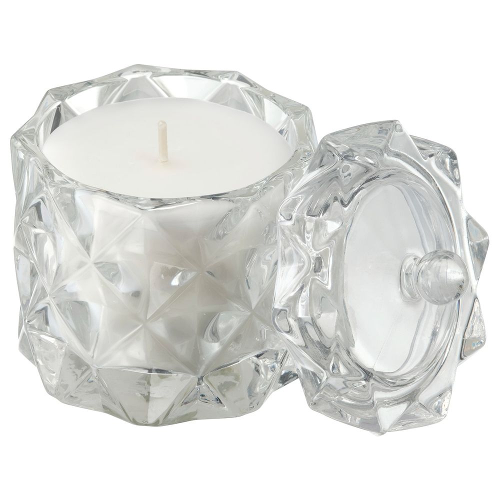 Ароматическая свеча в стакане, Сладкая ваниль, 10 см IKEA ВИНТЕРФЕСТ 604.321.00 - фото 1