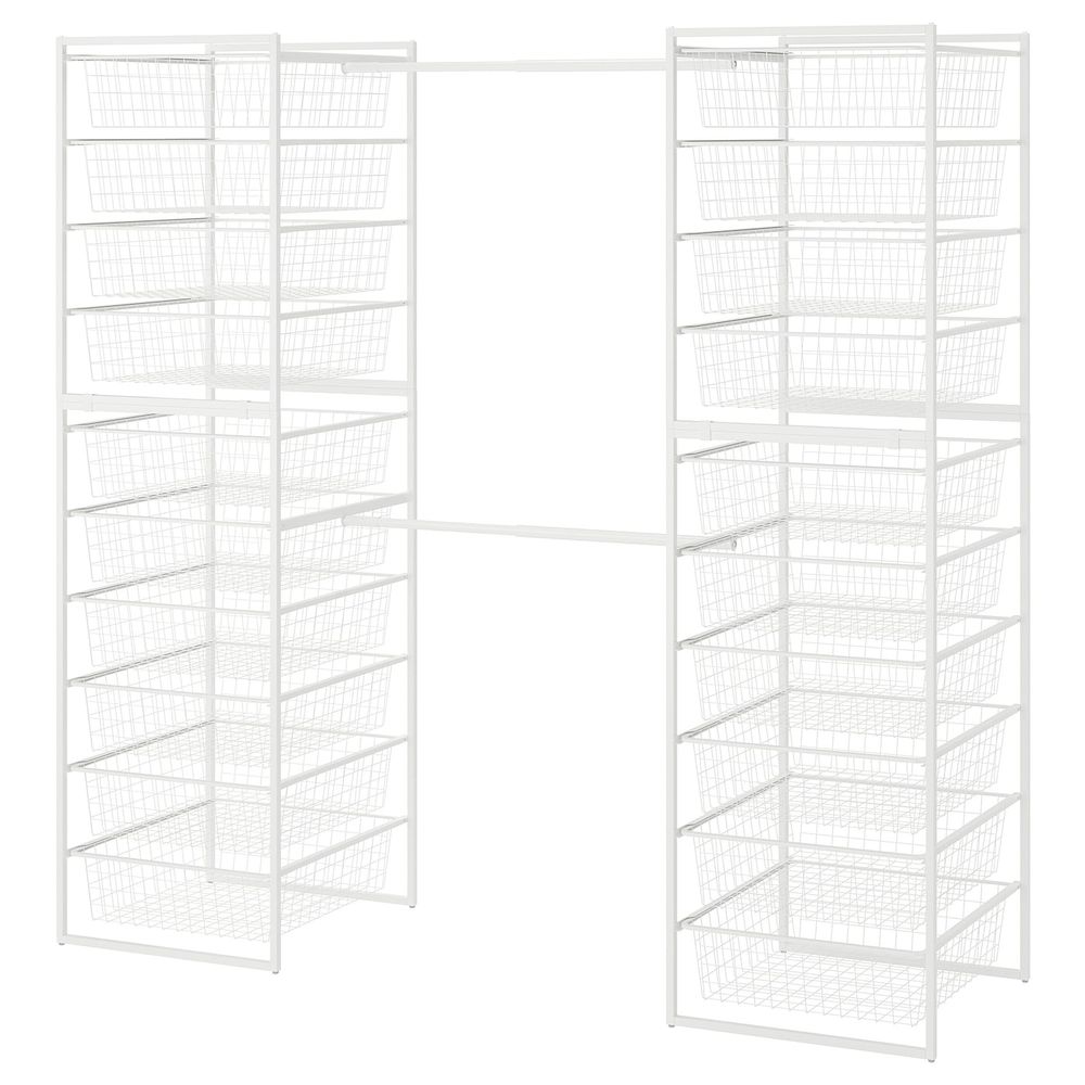 Каркас/проволочные корзины, штанги 142-178x51x173 см IKEA JONAXEL ЙОНАКСЕЛЬ 492.976.36 - фото 1