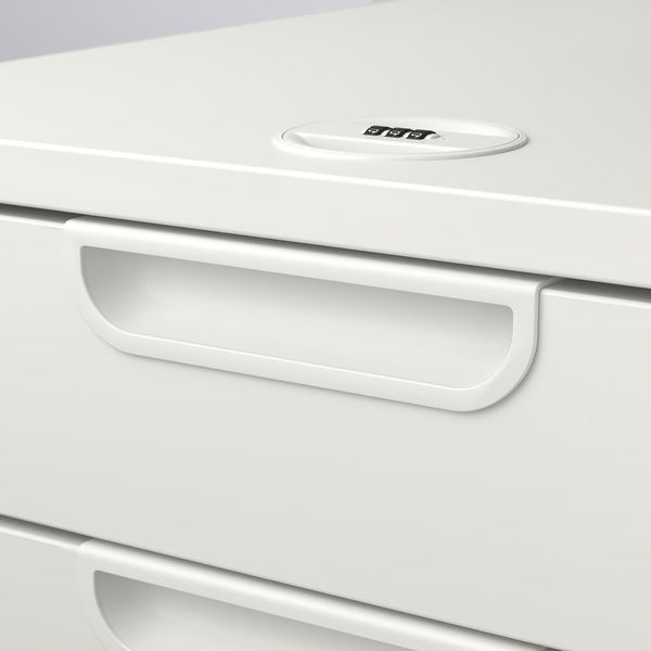 GALANT Тумба с ящиками на колесах - белый 45x55 см - фото 4