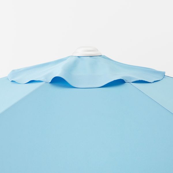 Зонт от солнца с опорой, голубой/Хювон темно-серый 270 см IKEA HÖGÖN ХЁГЁН 293.205.72 - фото 4