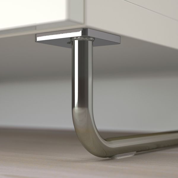 Комбинация для хранения с дверцами/ящ, белый/СЕЛЬВИКЕН/СУЛАРП глянцевый, белый 120x40x74 см IKEA BESTÅ БЕСТО 792.685.62 - фото 1